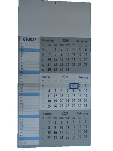 Stück monatskalend 2027 - stück,