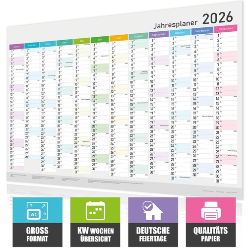 2026 wandkalender din - 2026,