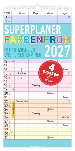 Superplaner farbenfroh 4 - farbenfroh,