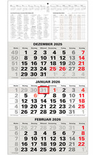 B-Ware 3-Monatskalender 2026