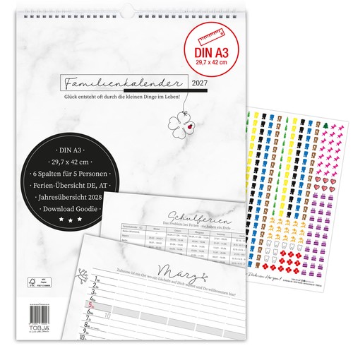 Familienkalender 2027 - , a3
