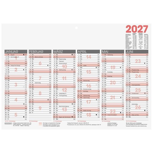 Brunnen tafelkalender quer - tafelkalender, a4