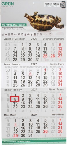 Monatskalender 2027 - 4,