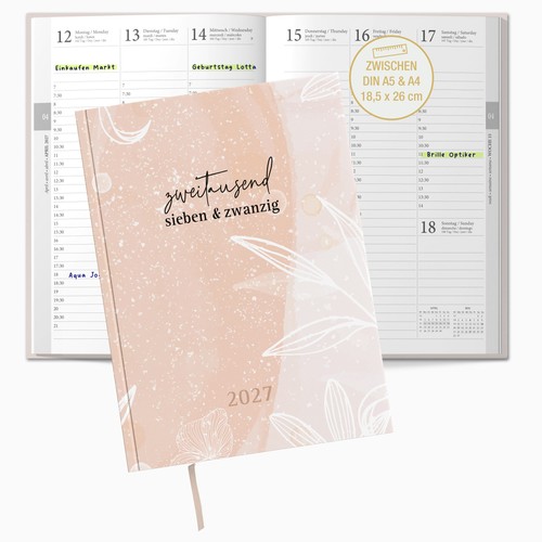Buchkalender 2027 wochenplaner - buchkalender,