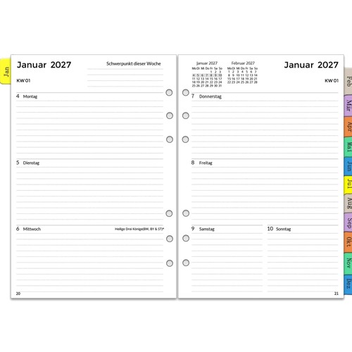Kalender einlagen 2027 - kalender,