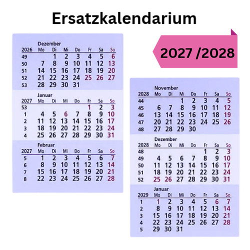 Kalender blätter 2027 - kalender,