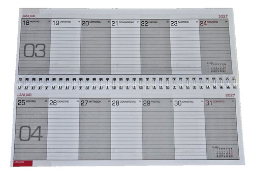 Tischkalender basic für 2027 - tischkalender,