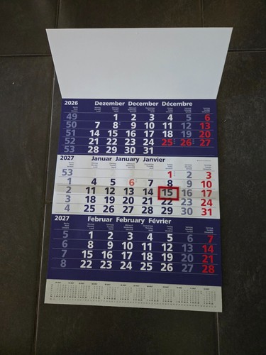 Dreimonatskalender 2027 - ,