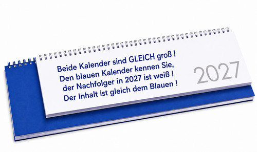Tischquerkalender 2027 aus - tischquerkalender,