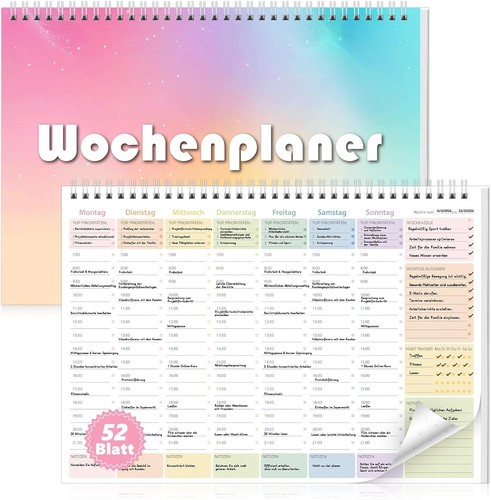 Wochenplaner block - wochenplaner, a4