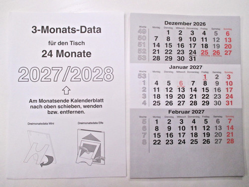 Kalender 3 monats - 3,
